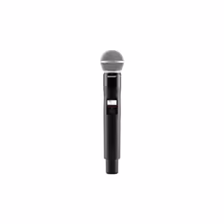 Shure QLXD2/SM58-H51, Émetteur à main, 534 - 598 MHz, 20 - 20000 Hz, LCD, Noir, Gris, Métal