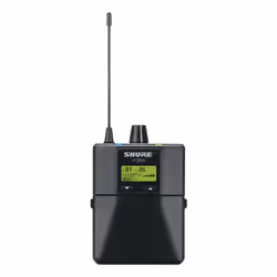 Shure P3RA-K3E, Portable (récepteur sur le corps), Fixé, 606 - 630 MHz, Batterie, Batterie, AA