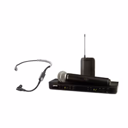 Shure BLX1288/SM35, Microphone portatif/casque, 100 m, Récepteur fixe, Acrylonitrile-Butadiène-Styrène (ABS), 662 - 686 MHz, ...