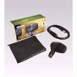 Shure PGA52-XLR microphone Noir Microphone de studio