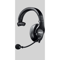 Shure Single-Sided Broadcast Headset-less cable Noir