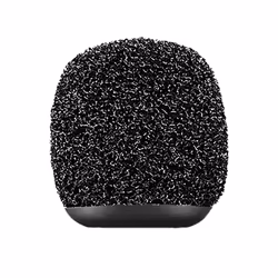 Shure AMVL-WS, Bonnette de microphone, Shure, MVL Microphone, Noir, mousse