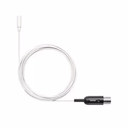 Shure TL48W/O-MTQG-A, Microphone Lavalier/boutonnière, Omnidirectionnel, Condensateur, Avec fil, MTQG, Blanc