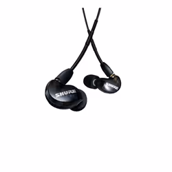 Shure AONIC 215, Avec fil, Appels/Musique, Casque, Noir