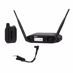 Shure GLXD14+E/B98-Z4, Microphone de casque, Microphone à condensateur, 50 - 20000 Hz, Récepteur fixe, Métal, Amovible
