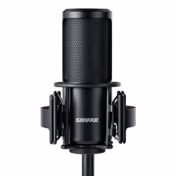 Shure SM4-K, Microphone de studio, Cardioïde, Avec fil, Noir, Métal, 1 pièce(s)