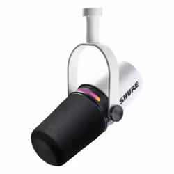 Shure MV7+-W, Microphone de studio, -55 dB, 50 - 16000 Hz, 1,78 mV/Pa, 36 dB, Unidirectionnel/cardioïde