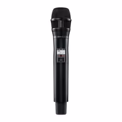 Shure QLXD2/N8SB, Émetteur à main, 20 - 20000 MHz, 120 dB, 256-bit AES, LCD, Noir