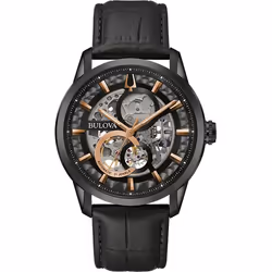 Montre Bulova Sutton Automatic Pour Hommes en Noir - 98A283