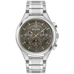 Montre Bulova Curv Pour Hommes en Argent - 96A298