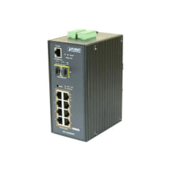 PLANET IGS-10020HPT commutateur réseau Géré L2+ Gigabit Ethernet (10/100/1000) Connexion Ethernet, supportant l'alimentation via ce port (PoE) Noir, Blanc