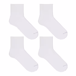 Loops & Wales DSW22020Q4U2001_8-12, Blanc, Adulte, Femelle, 8-12, 4 pièce(s), Polyester, Spandex