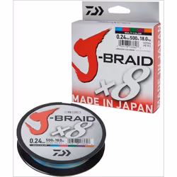 Fil de pêche tresse - Daiwa J-Braid 8 Braid 0.13mm 80kg-18lbs 150m multicolore