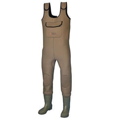 Cuissardes en néoprène - Shakespeare - Marron - Taille 7 - Semelles à campons - Sport de pêche