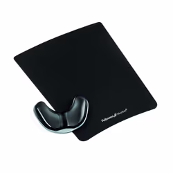 Fellowes Support paume Crystal Noir, Noir, Monochromatique, Plastique, Repose-poignets
