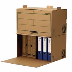 Fellowes Conteneur à ouverture frontale Bankers Box Earth, Papier, Marron, A4, 820 g, 540 x 375 x 325 mm, 557 x 389 x 335 mm