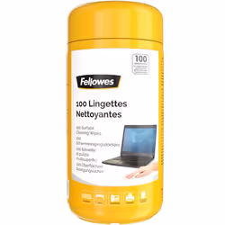 Fellowes 9971509, Chiffons humides de nettoyage d'équipement électronique, LCD/TFT/Plasma, Multicolore, 79,4 mm, 79,4 mm, 171 ...