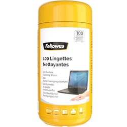 Fellowes 9971509 kit de nettoyage pour ordinateur LCD/TFT/Plasma Chiffons humides de nettoyage d'équipement électronique
