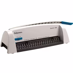 Fellowes Starlet 2, Manuel, 120 feuilles, Baguettes de reliure plastique, Gris, Blanc
