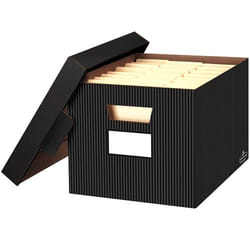 Fellowes 0029803 Boîte à archives Papier Noir, Gris