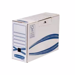 Fellowes 4460102, Boîte d’emballage, Rangement, Carton, Bleu, Blanc, Rectangle, 77 mm
