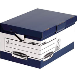 Fellowes 0048901 Boîte de rangement Rectangulaire Papier Bleu, Blanc
