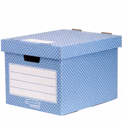 Fellowes 4481901 Boîte de rangement Rectangulaire Papier Bleu