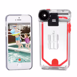 Optrix 9466002, Coque, Apple, iPhone 5/5s/SE, 10,2 cm (4"), Rouge, Transparent