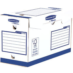 Fellowes 4472802 Boîte à archives Papier Bleu, Blanc