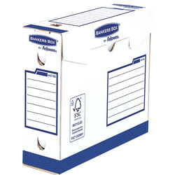 Fellowes 4474002 Boîte à archives Papier Bleu, Blanc