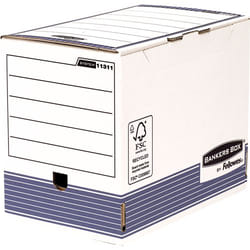 Fellowes 1131102 Boîte à archives Papier Bleu, Blanc