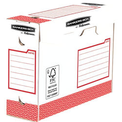 Fellowes 4474102 Boîte à archives Papier Rouge, Blanc