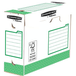 Fellowes 4474302 Boîte à archives Papier Vert, Blanc