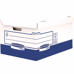 Fellowes 4474601, Boîte de rangement, Bleu, Blanc, Rectangulaire, Papier, Motif, Intérieure