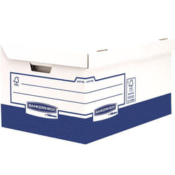 Fellowes 4474601 Boîte de rangement Rectangulaire Papier Bleu, Blanc