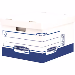 Fellowes 4461601, Boîte de rangement, Bleu, Blanc, Rectangulaire, Papier, Motif, Intérieure