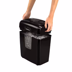 Fellowes Destructora 8Mc destructeur de papier Découpage par micro-broyage 22 cm Noir