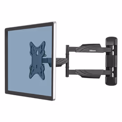 Fellowes Bras porte-écran simple mural TV, 35 kg, 58,4 cm (23"), 139,7 cm (55"), 100 x 100 mm, 400 x 400 mm, Noir
