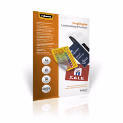 Fellowes 5601703, Polyéthylène téréphthalate (PET), A4, 0,08 mm, 216 mm, 0,2 mm, 303 mm