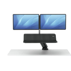 Fellowes Station de travail Assis-Debout Lotus RT – Double - Noir