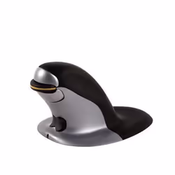 Fellowes Souris verticale ambidextre Penguin - Sans fil - Petit, Ambidextre, Conception verticale, Laser, RF sans fil, 1200 D ...
