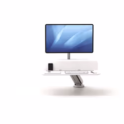 Fellowes Station de travail Assis-Debout Lotus RT – Simple - Blanc