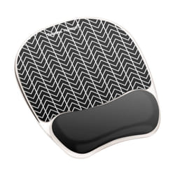 Fellowes 9653401 tapis de souris Noir, Blanc