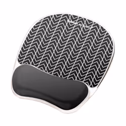 Fellowes 9653401 tapis de souris Noir, Blanc