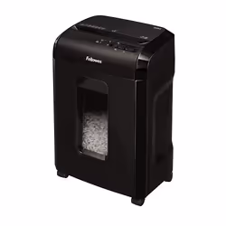 Fellowes Powershred 10M, Découpage par micro-broyage, 2 x 12 mm, 19 L, 4 roue(s), 10 min, P-5