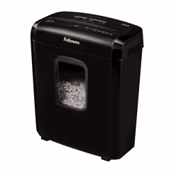 Fellowes Powershred 6M, Découpage par micro-broyage, 4 x 12 mm, 13 L, 4 roue(s), P-4, 5 min