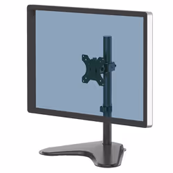 Fellowes Seasa Bras porte-écran simple sur pieds -, Autonome, 8 kg, 81,3 cm (32"), 100 x 100 mm, Réglage de la hauteur, Noir