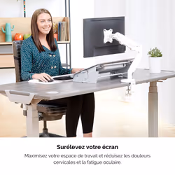 Fellowes Eppa 9683201 support d'écran plat pour bureau 40" Blanc - Vue supplémentaire 4