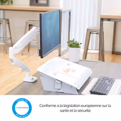 Fellowes Eppa 9683201 support d'écran plat pour bureau 40" Blanc - Vue supplémentaire 5