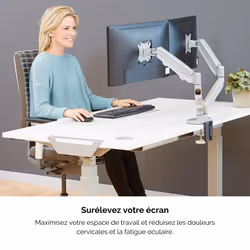 Fellowes Eppa 9683301 support d'écran plat pour bureau 40" Argent - Vue supplémentaire 4